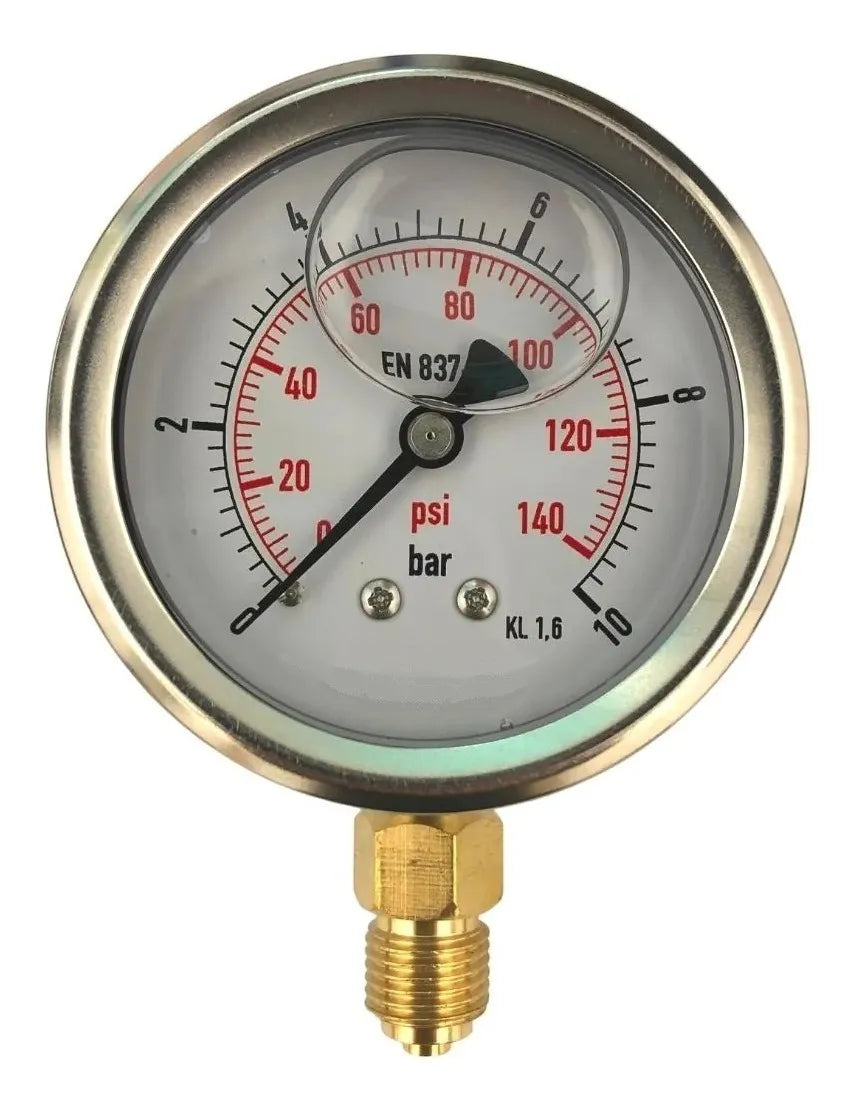 MANOMETRO INOX 0-6 BAR 1/4