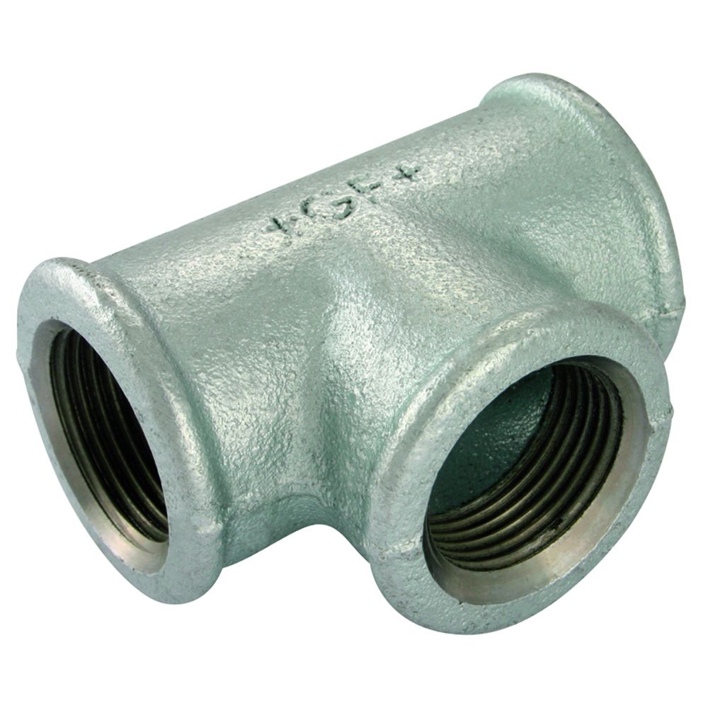 TEE GALVANIZADA 1 X 1/2