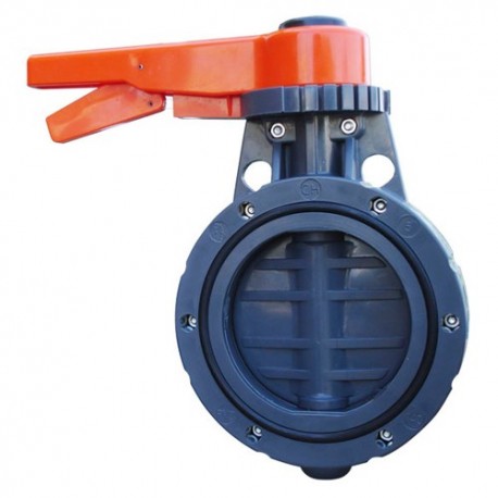 VALVULA PVC MARIPOSA 125 MM