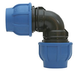 CODO HDPE PLASSON 110 X 90º