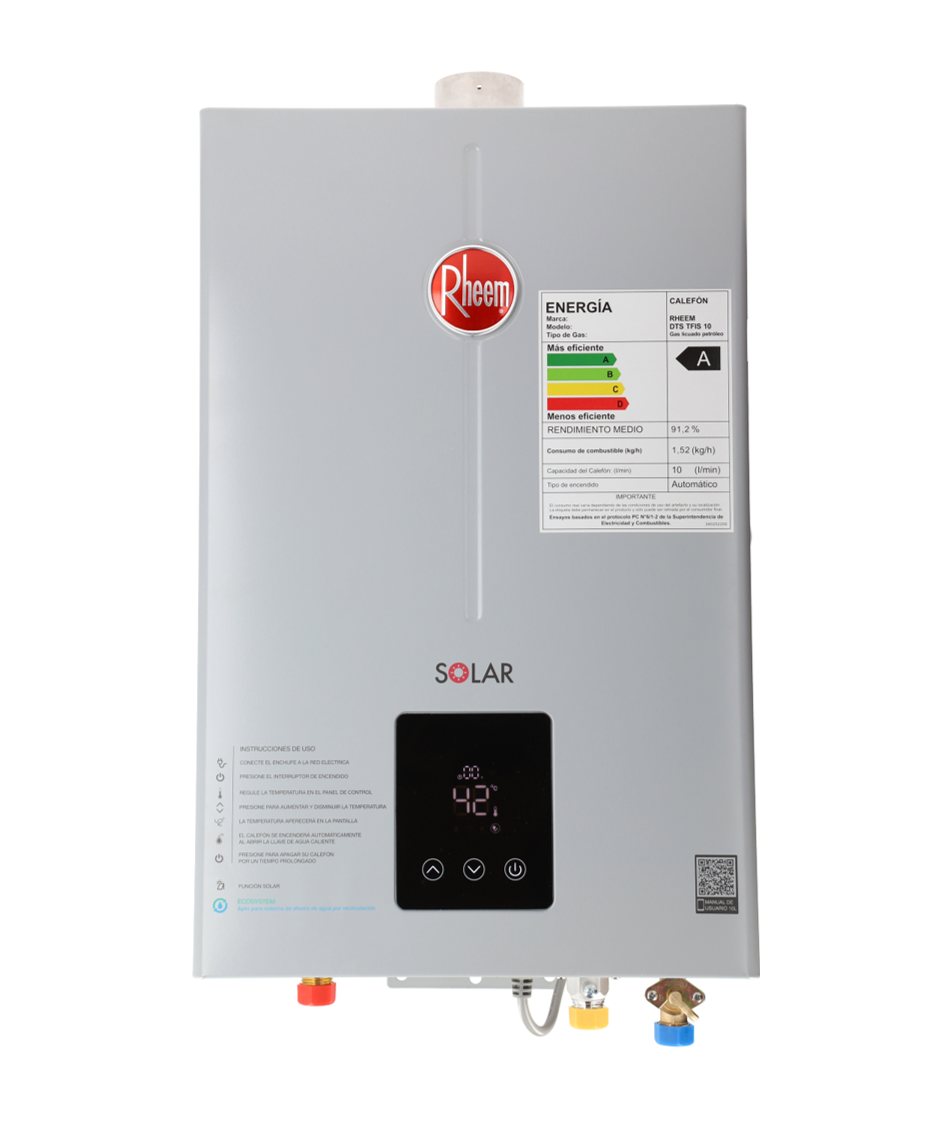 CALEFONT RHEEM GAS NATURAL 12 LTS T/FORZADO