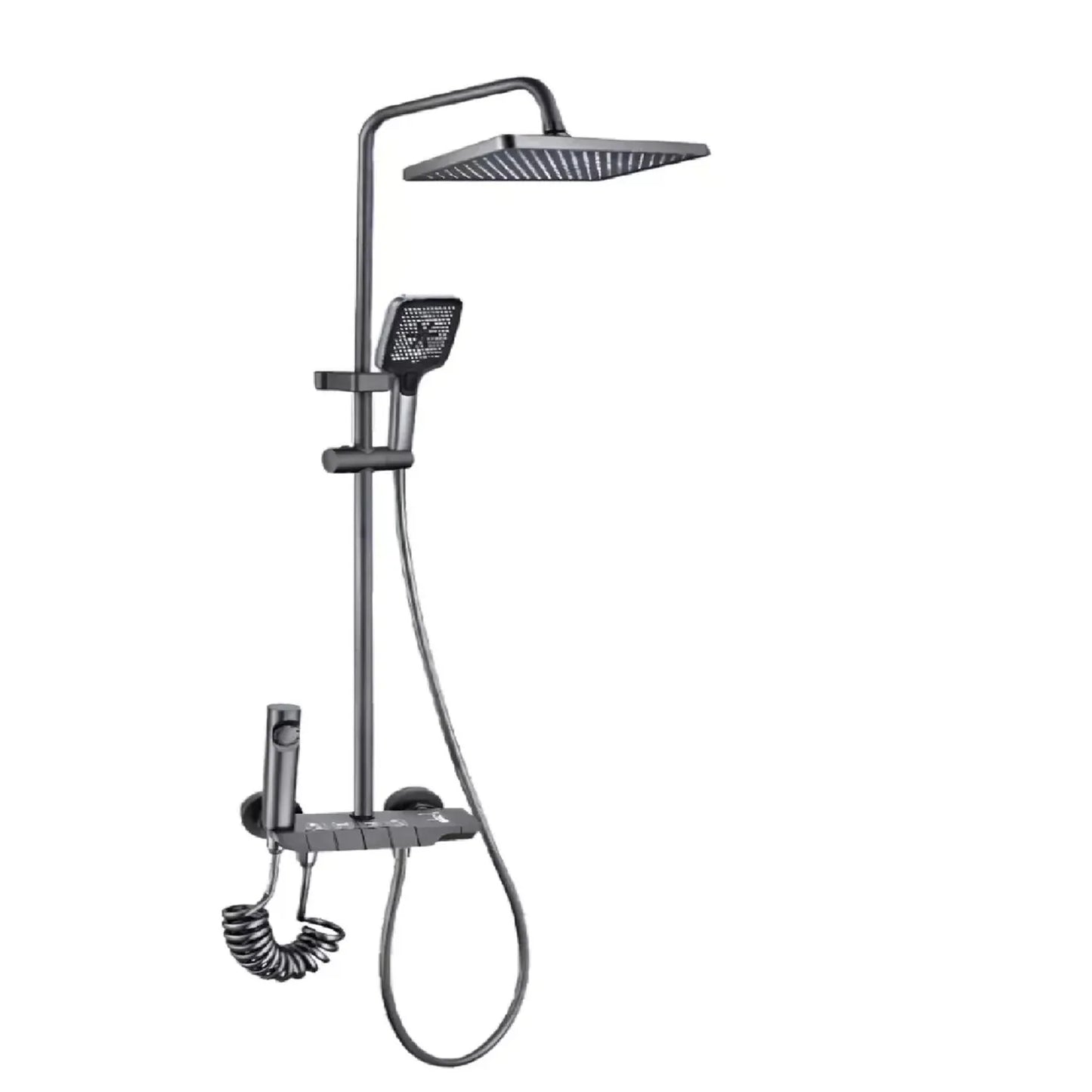 COLUMNA DUCHA TECLADO GUN METAL