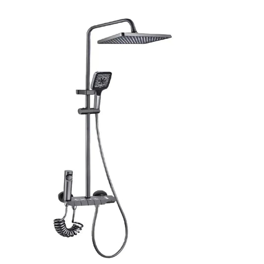 COLUMNA DUCHA TECLADO GUN METAL